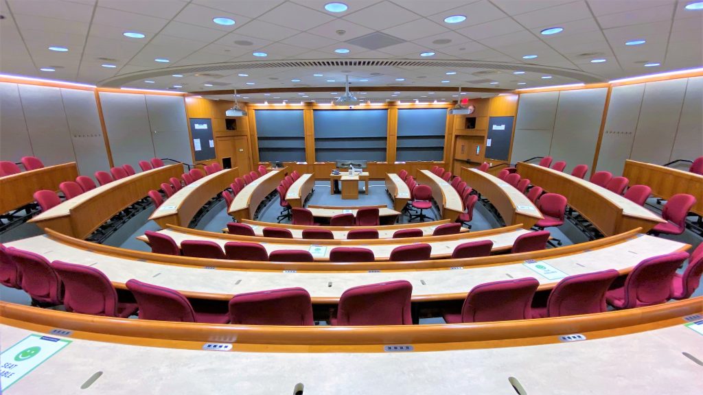 A classroom at Harvard Business School