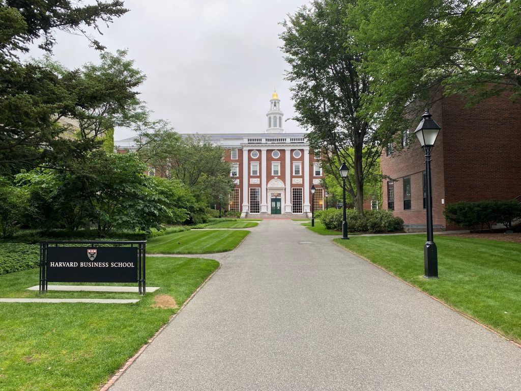 Baker library at Harvard Business School